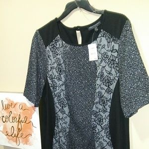 Black,White Gray Dress New